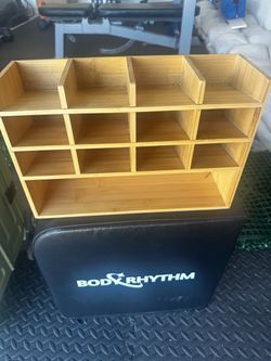 Bamboo Desktop Organizer with Multiple Compartments