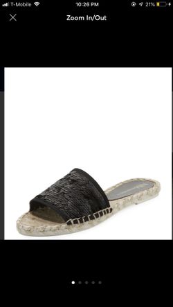 Black sequin espadrilles