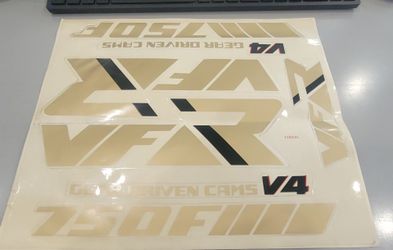 1986 to 1987 Honda VFR 750 Decals Set.