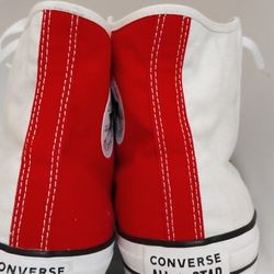 Vintage 60s 70s Converse All Star Chuck Taylor  red and white sneaker Mens Size 13