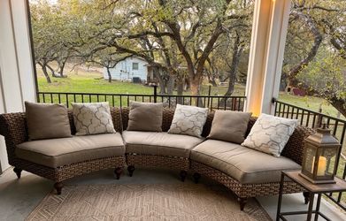 Luxury Lane Venture Hemingway Patio Set | Designer Outdoor Furniture | Retail $15K+