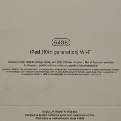 IPAD 10th Generation 64GB