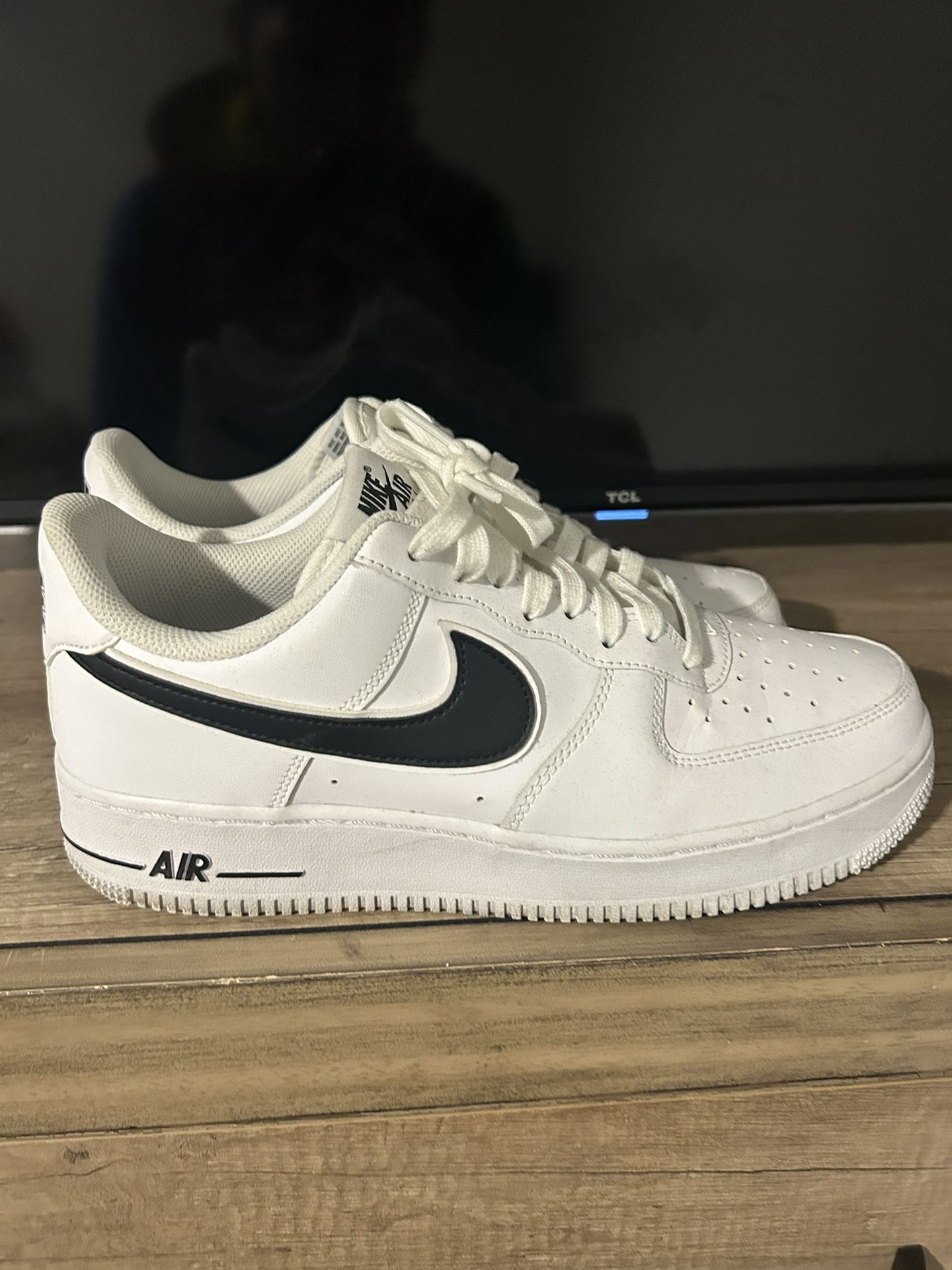 Af1 Black And White 9 1/2