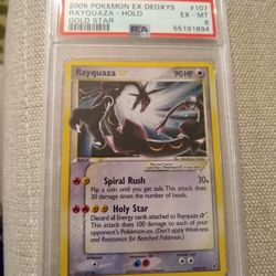 Rayquaza Gold Star PSA6 Mint 