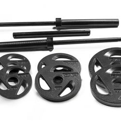 BRAND NEW - 110 lbs - CAP Barbell Olympic Weight Set 