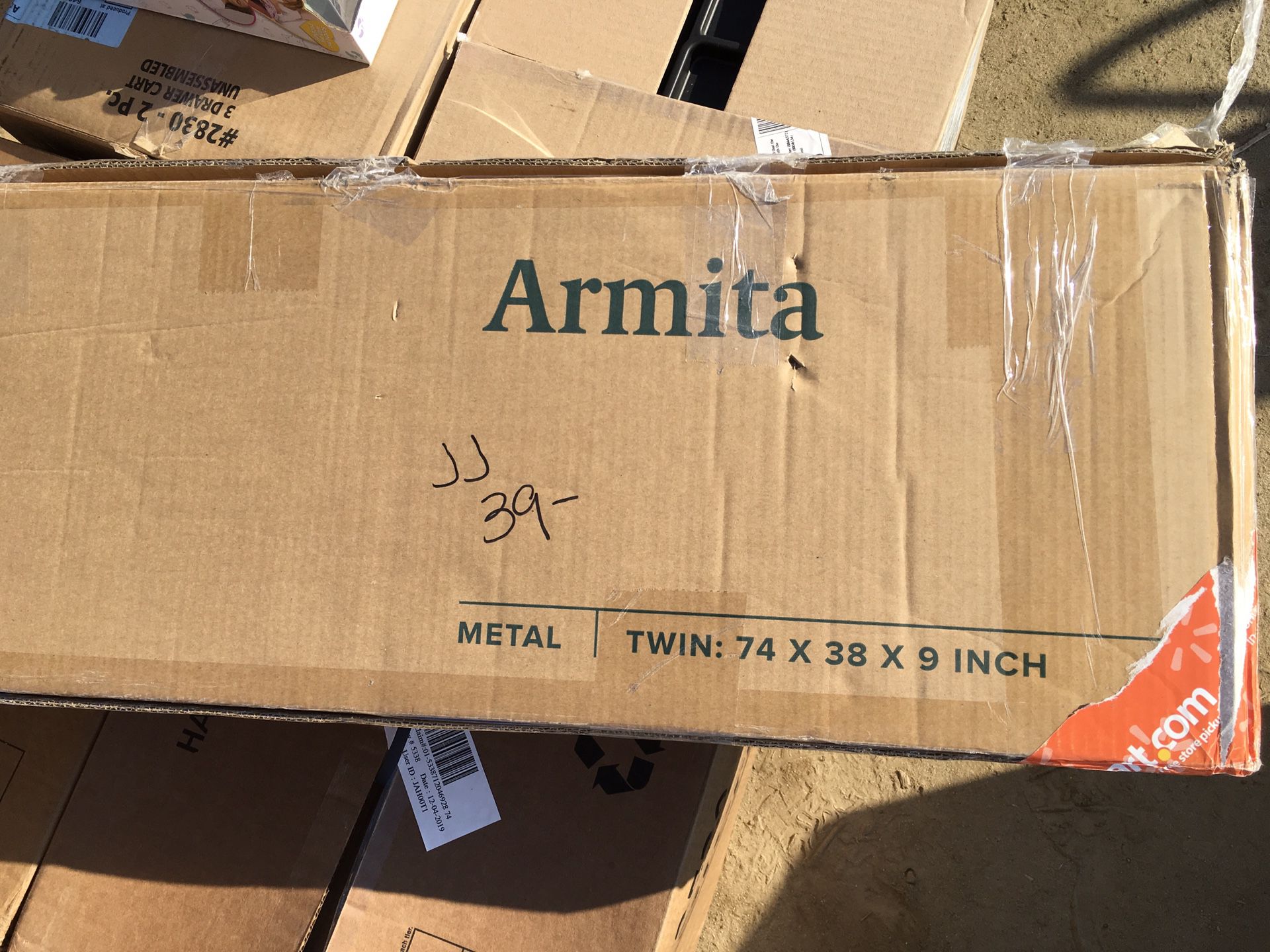 Amrita metal twin bed frame