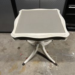 Vintage/Antique Square Side Table with Metal Claw Feet - 25" x 27"