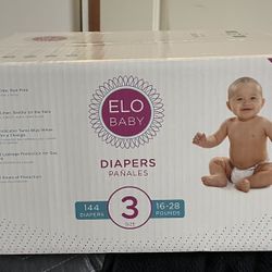 ELO BABY DIAPERS Size (3) 144 Diapers 