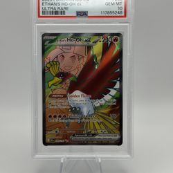 2025 POKEMON DRI EN-DESTINED RIVALS ULTRA RARE #209 ETHAN'S HO-OH EX PSA 10