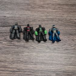 Set Of 4 Batman Mini Toys