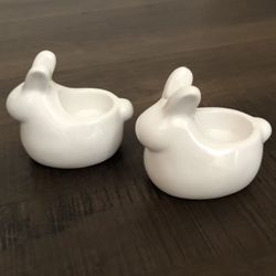 Set 2 Easter Bunny Candle Holders