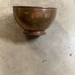 Antique Copper Bowl