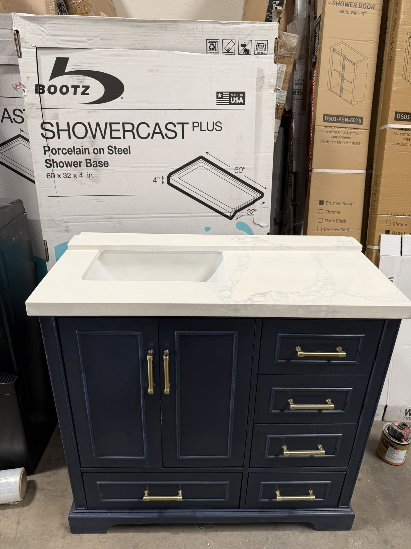 Blue 36” Vanity
