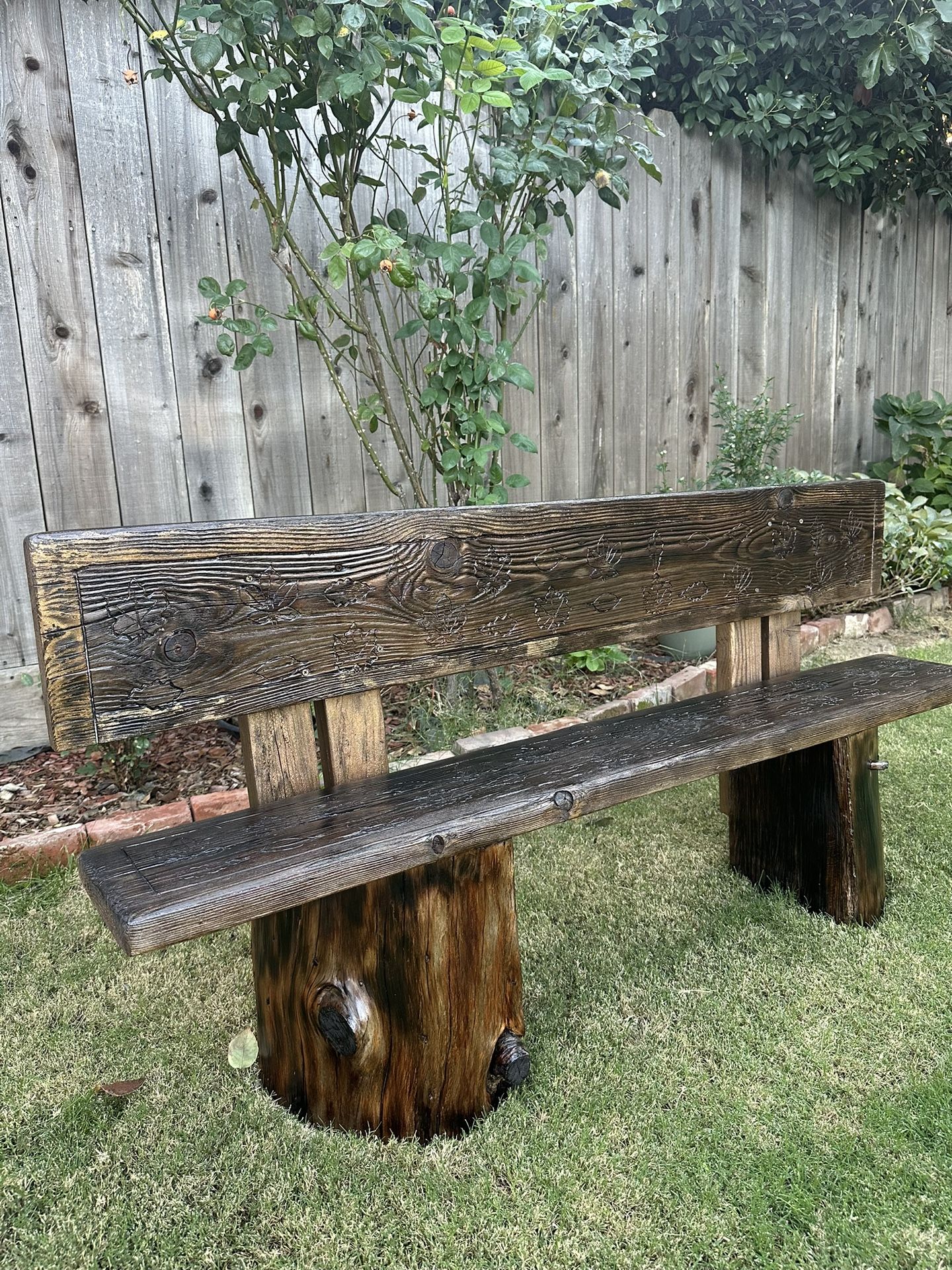 Rustic Handcrafted Wooden Bench – Unique & Sturdy