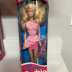 Mattel Pink Sensation Barbie doll, released in 1990 as a Special Limited Edition.  Year of Release: 1990 Product Number: #5410 Contents: Includes the 