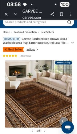 Washable rug 10 x13