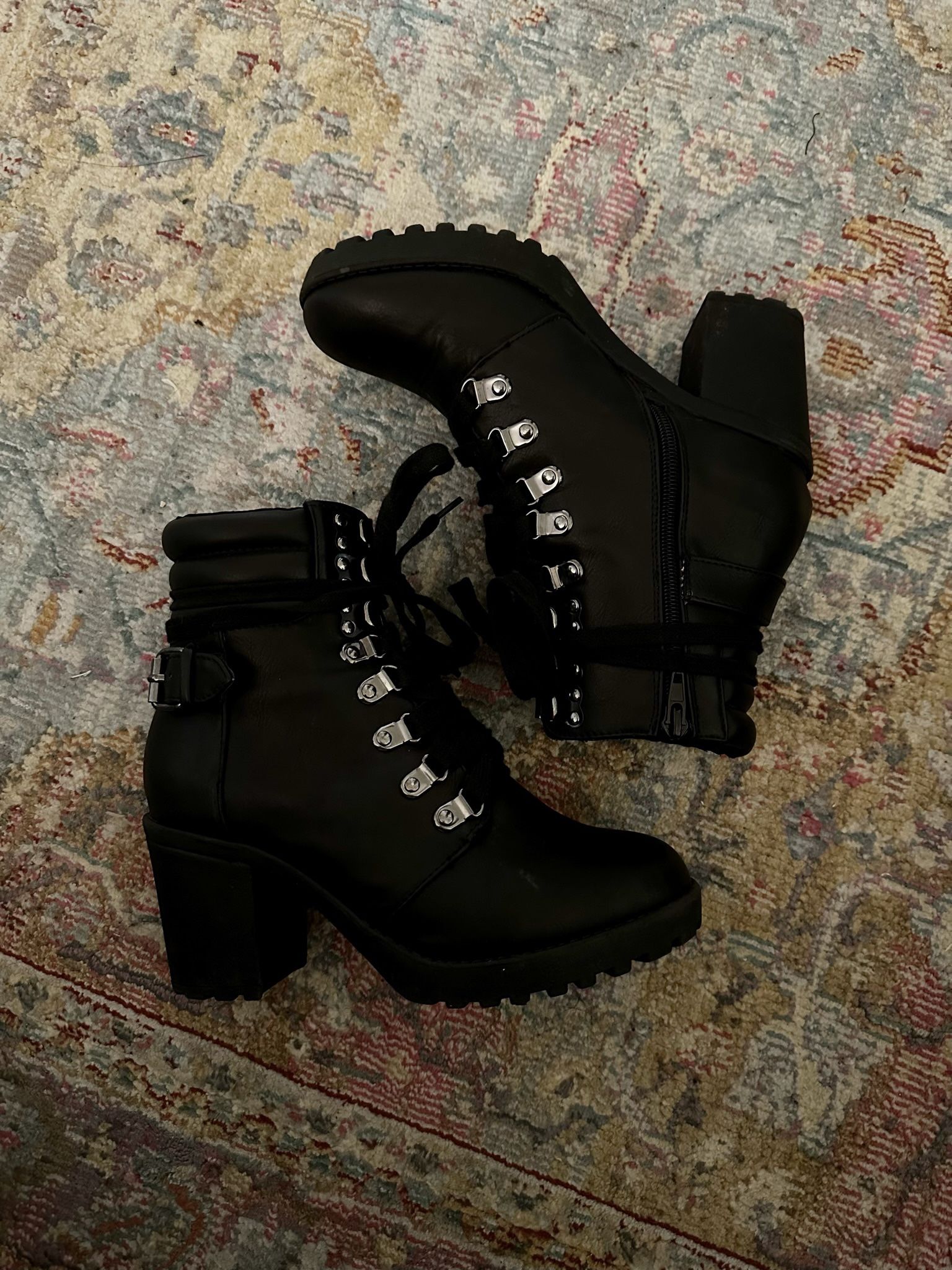 Black Combat Booties