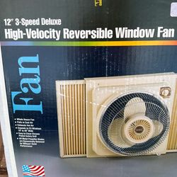 New window mount fan