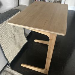 Bamboo C-Shaped Side Table / Sofa Table