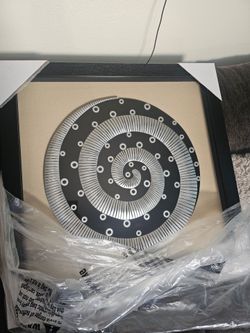 Hausfame silverwood 3d spiral geometric shadow box