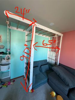 Indoor climber and monkey bars