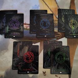 MTG Oil Slick Basic Lands