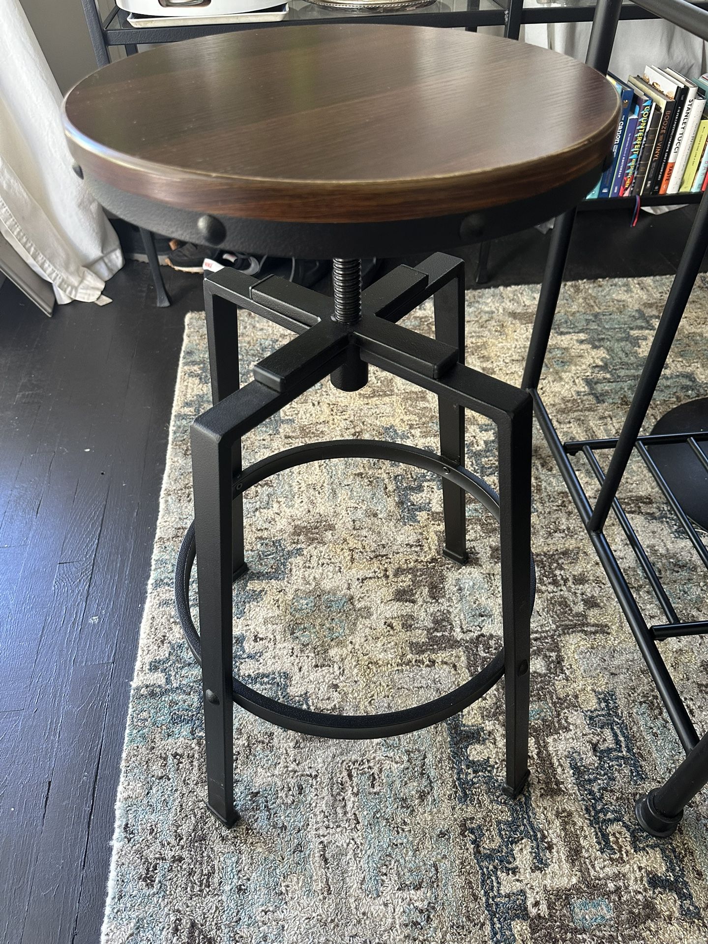 2 Bar Stools (adjustable 25-30 Inches Tall)