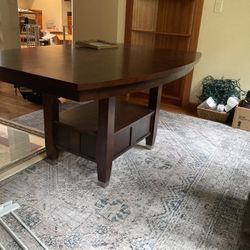 Wood Dining Room Set With Chairs 