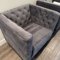 Dark Gray Accent Chair