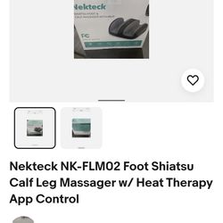 Nekteck NK-FLM02 Foot Shiatsu Calf Leg Massager w/ Heat Therapy App Control