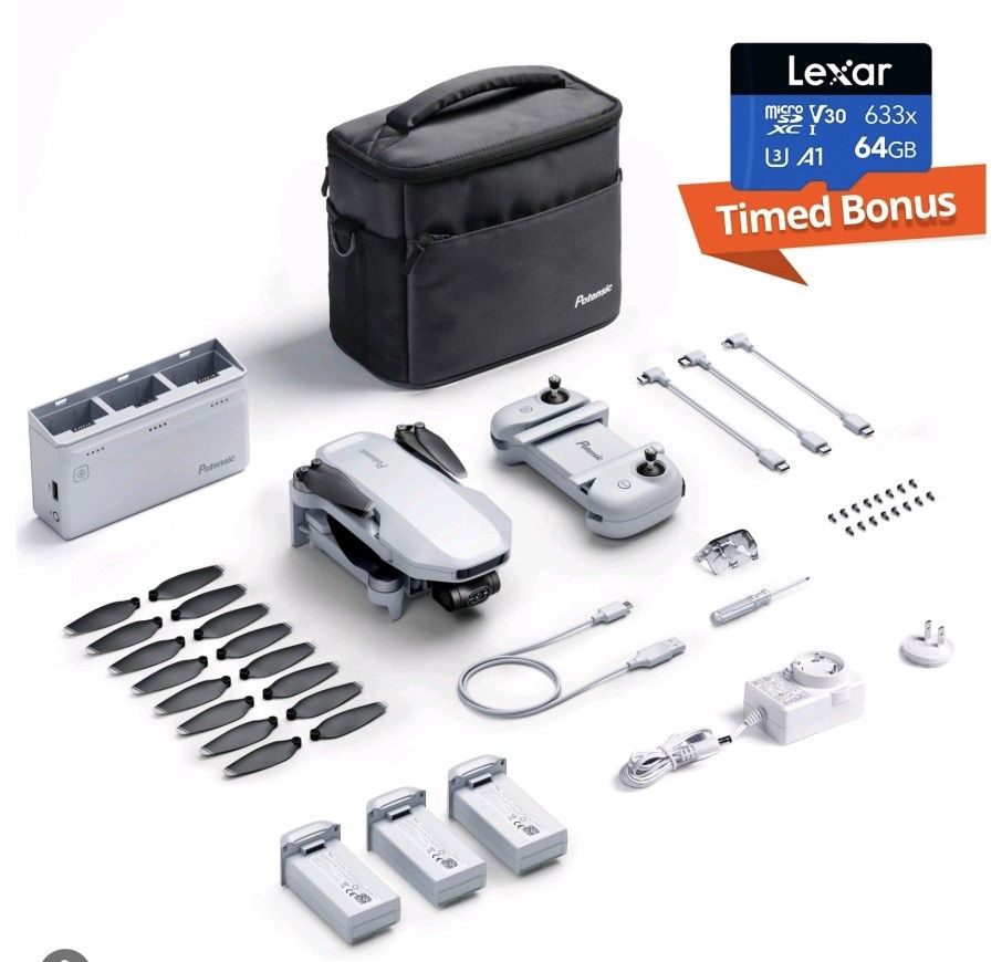 Potensic ATOM Drone GPS 3-Axis Gimbal Fly More Combo 