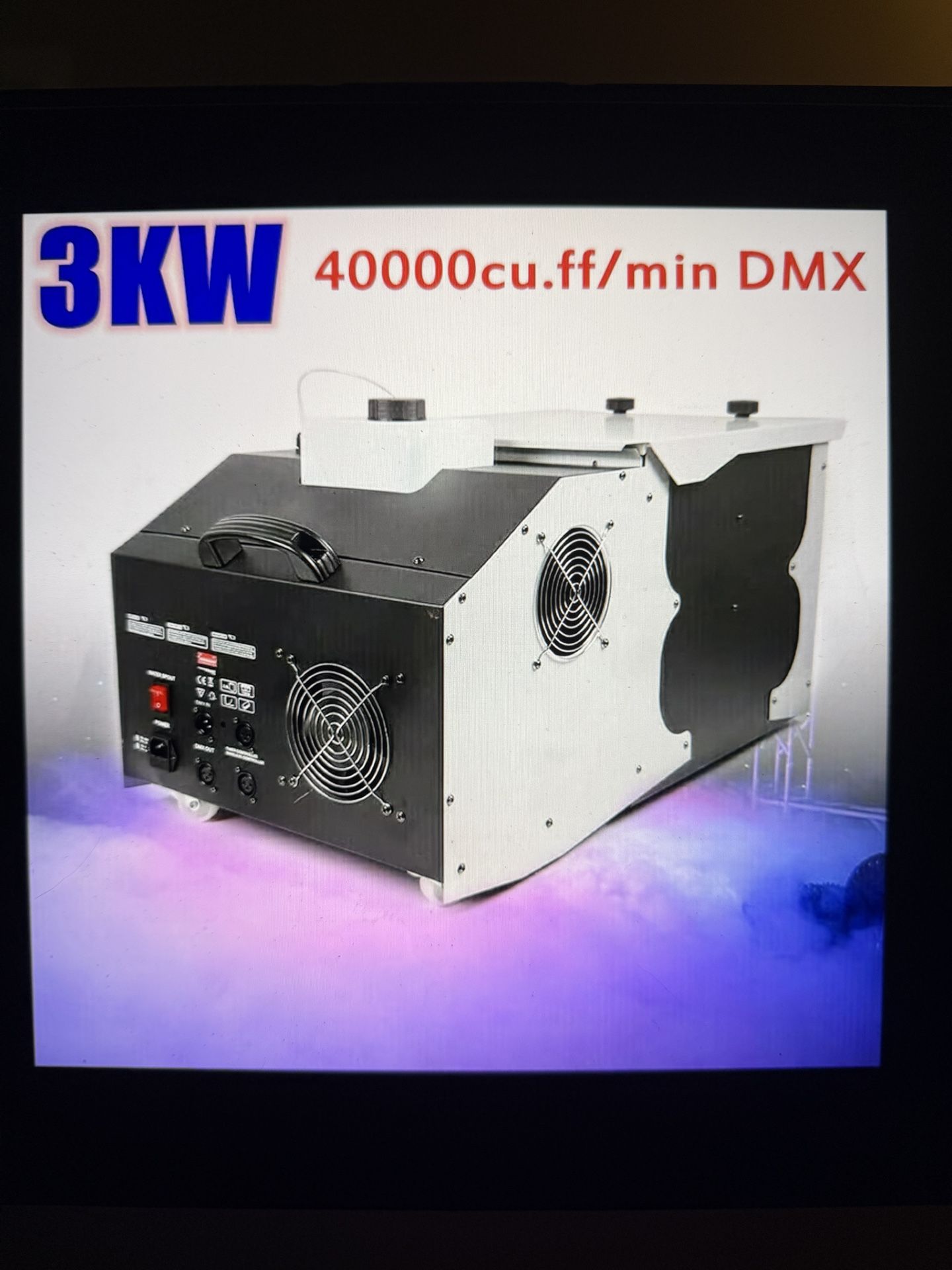 Fog Machine—low lying—3000 watts, DMV, DJ, Party