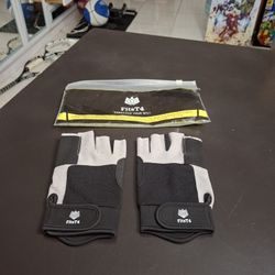 "NEW " Workout Gloves Half Finger With Wrist Wrap Support, Perfect For Any Physical Activity Size: Medium Black & Gray