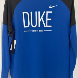 Nike Duke Blue Devils Long Sleeve Shirt Men’s Medium NWT