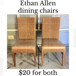 ETHAN ALLEN DINING CHAIRS