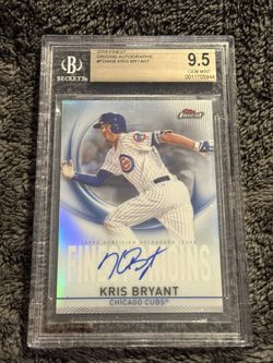  I 2019 Topps Finest “Origins Autographs” Kris Bryant – BGS 9.5 GEM MINT – 10 AUTO 🔥