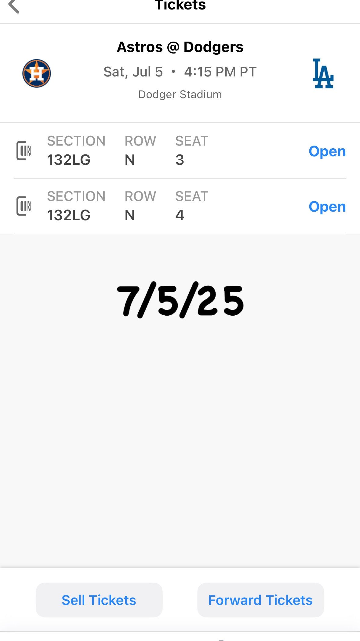 Dodger Tickets
