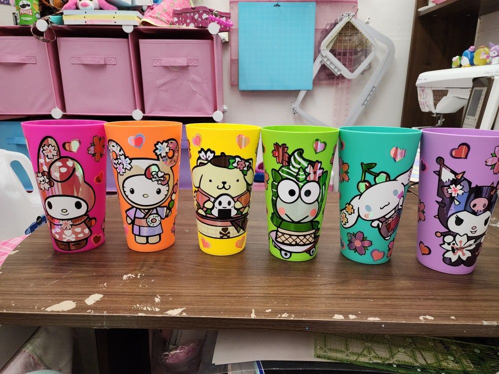 Hand Made Sanrio Cups