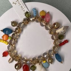 Beads & Seashell Multicolored Bracelet. 