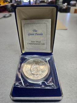 1996 Giant Panda 10 Yuan Silver Coin with COA.