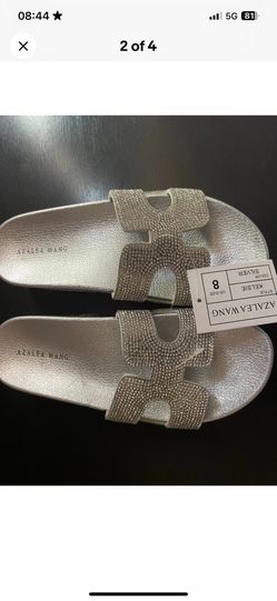 Azalea Wang Size 8 Bling Platform Sandals