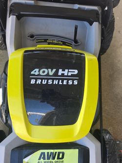 RYOBI 40V HP Brushless 21” AWD Self-Propelled Lawn Mower + Battery & Charger