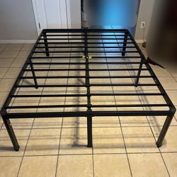 Like New Full size platform frame, 18” High, sturdy/strong 