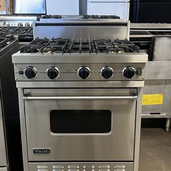 Viking 30”Wide Gas Range Stove In Stainless Steel 4Burners 