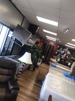 Stylish grey couch and love seat set $39 down