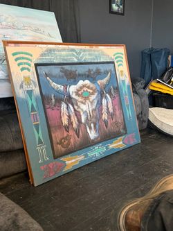 Large Southwestern Native American Style Painting
