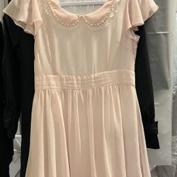 Pink silky dress