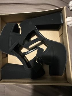 WSKEISP Platform Heels for Women Chunky High Heel Sandals Ankle Strap Fashion Sexy Wedding Evening Party Dress Pumps