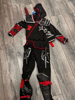 Ninja Costume with All the Accessories Like New Kids 7-8