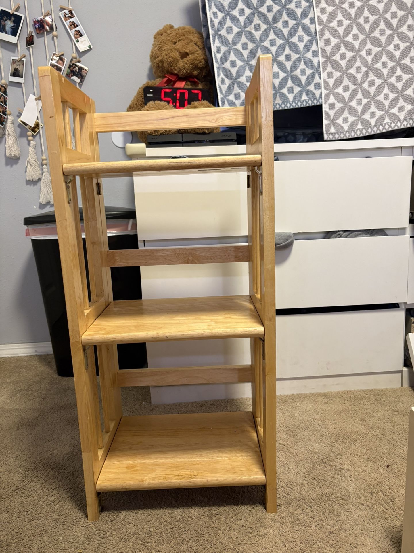 Wooden Shelf Organizer Stand
